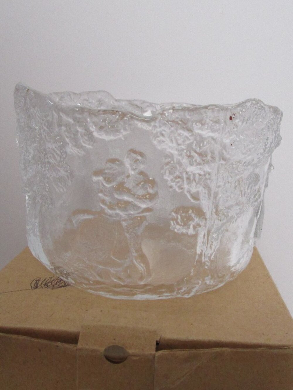 Kosta Boda molded crystal bowl